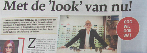 Post image for Attention for sunglasses in Dutch media