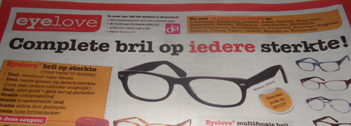 Post image for Oogmetingen bij de DA drogist en zorgverzekeraars die bepalen wat een bril mag kosten…