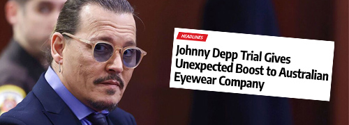 Post image for Johnny Depp creëert onbedoeld een run op AM Eyewear